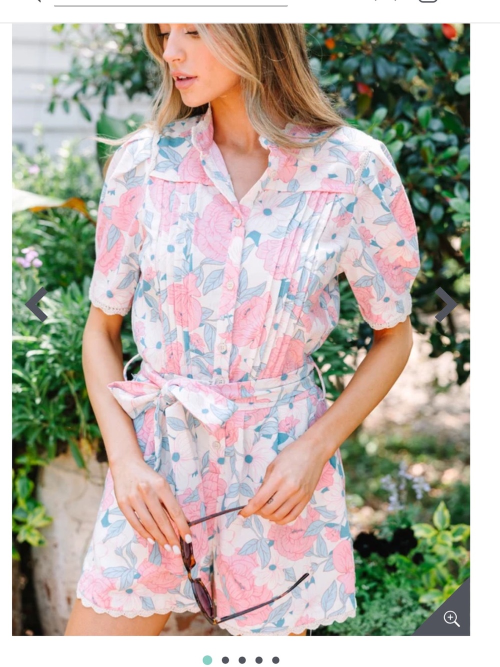 Fate: Just So Sweet Pink Floral Romper